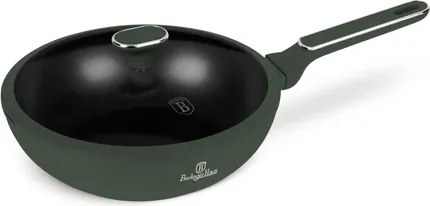 BerlingerHaus Wok fedővel (28 cm) Matte Green Collection BH/8159