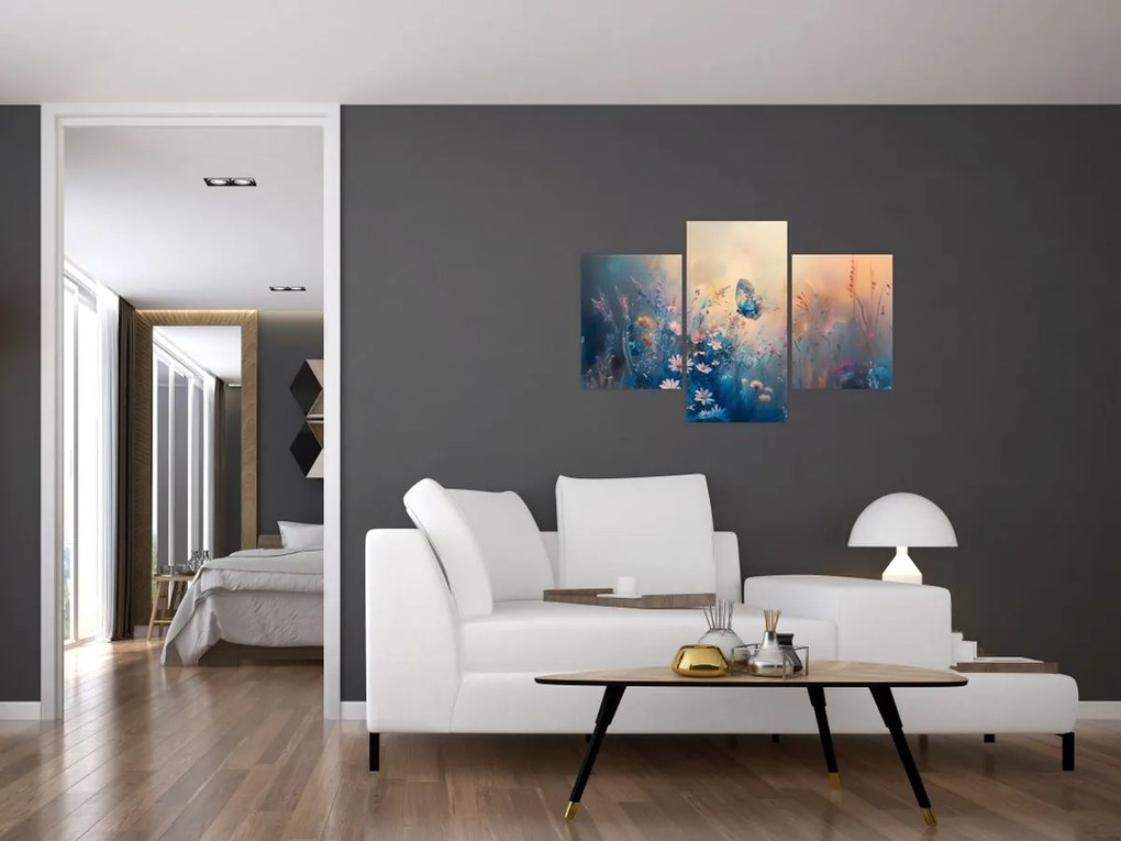 Kép - Rét pillangóval (90x60 cm)