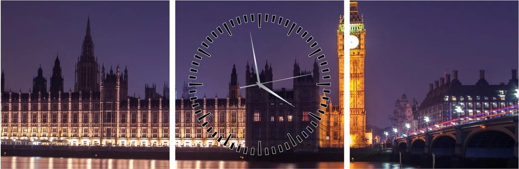 Londoni kép (órával) (90x30 cm)