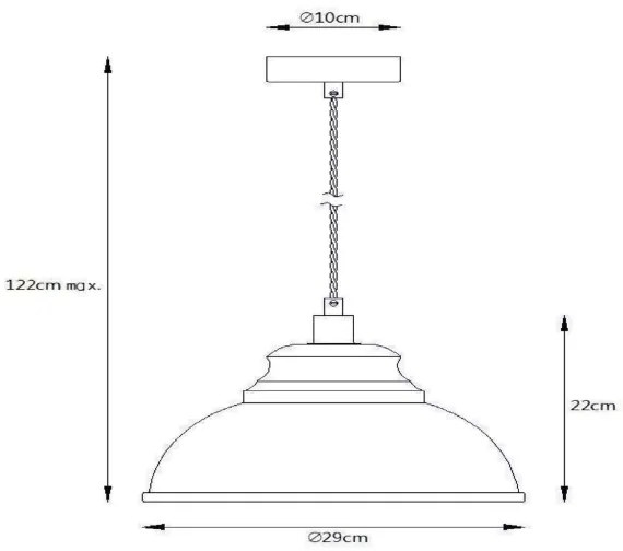 Lucide 34400/29/36 - Függeszték ISLA 1xE14/40W/230V szürke