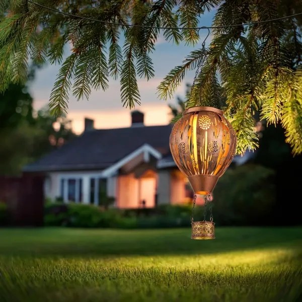 Globo 36140 - LED napelemes függő dekoráció 12xLED/0,02W/3V IP44 léggömb