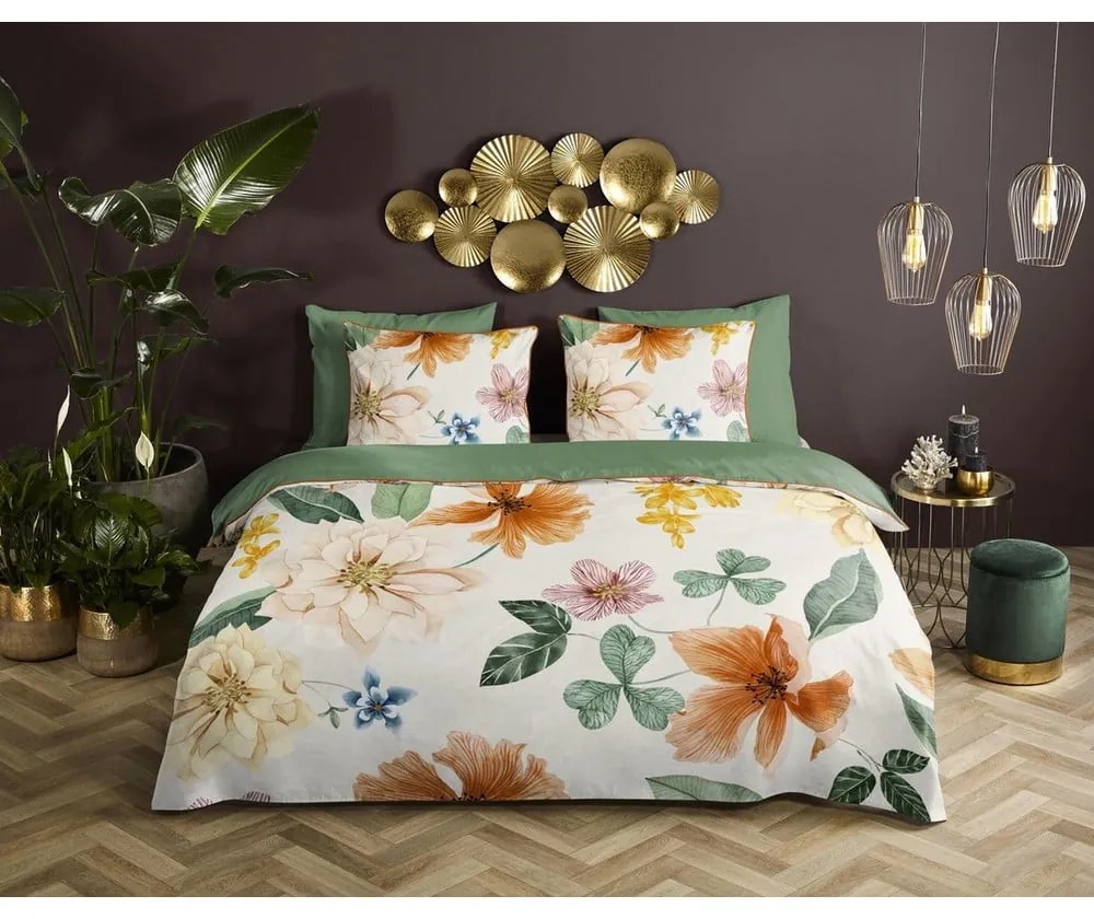 Kétszemélyes-hosszabbított pamut-szatén ágyneműhuzat 240x220 cm Annabelle – Descanso