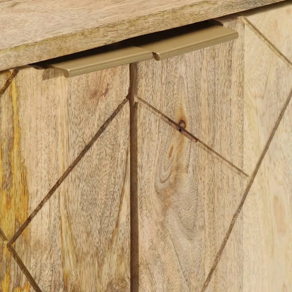 tömör mangófa tálalószekrény 80 x 30 x 75 cm