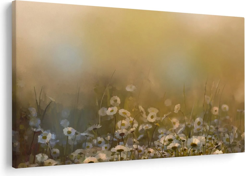 Kép - százszorszép olajfestmény (90x60 cm)