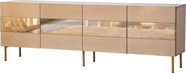 Leon TV-állvány, bronz-arany, 180 cm