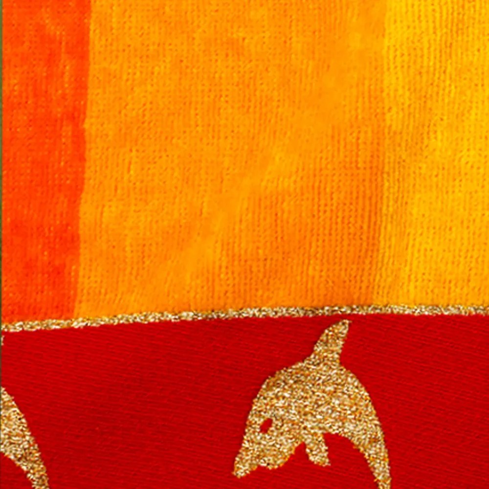 Delfin narancs strandtörölköző