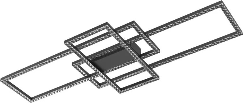 ZUMA LINE MX7907-3B-3BT ERVI Kristály Mennyezeti Lámpa Fekete LED IP20