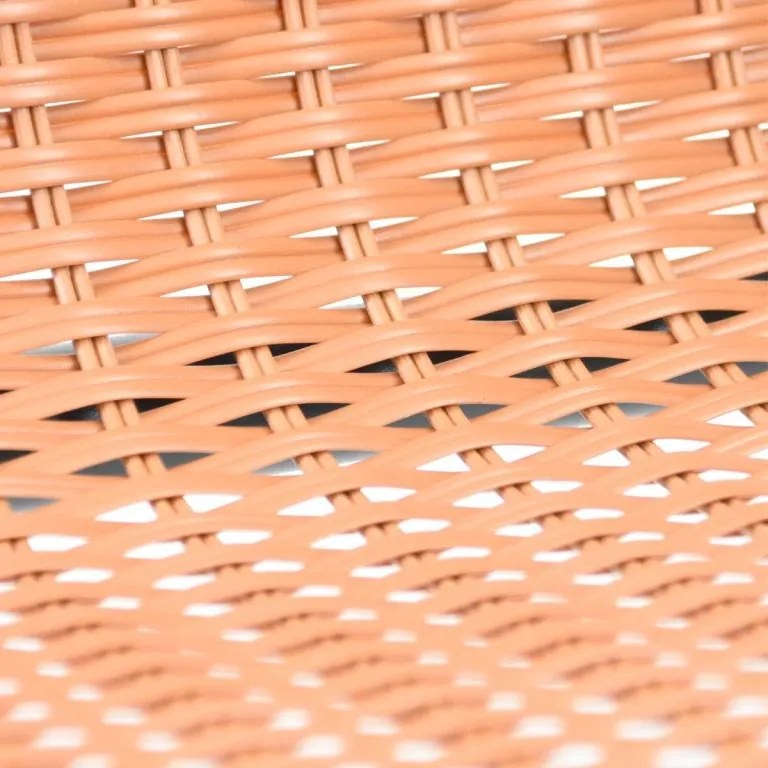 Kerti szék szett egymásra rakható szürke-natúr 4 db