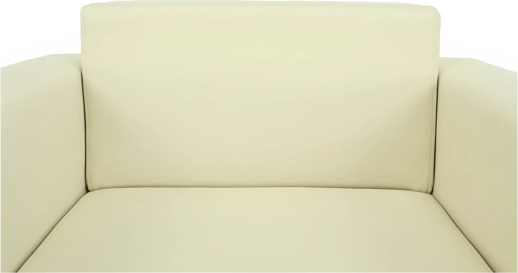 Fotel, textilbőr bézs, HOMKER