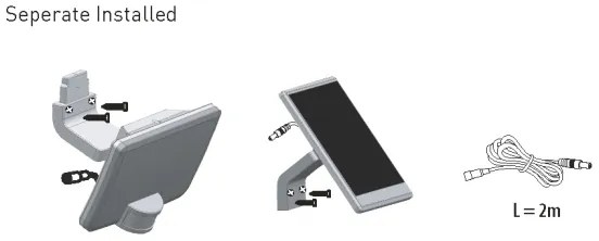 LED napelemes fali lámpa szenzorral LED/12W/3,7V 4000 mAh IP54