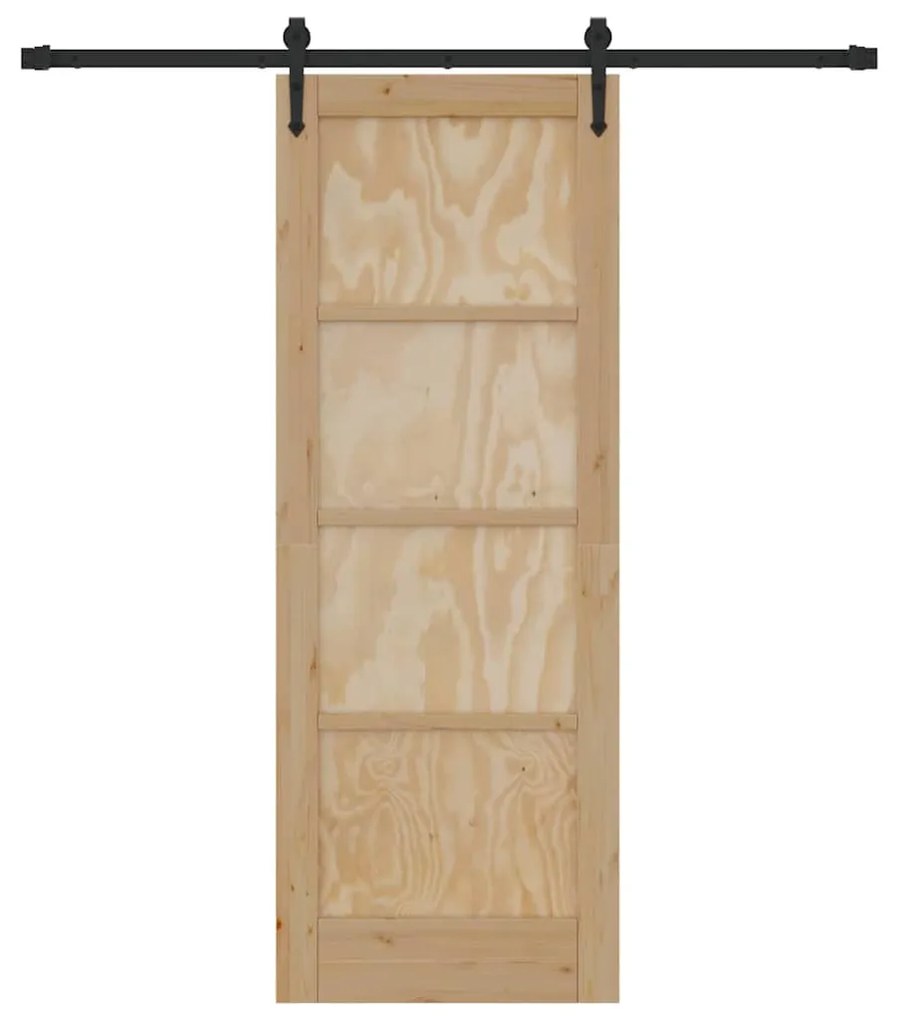 Csúszó ajtó Egyéb ORKDAL Természetes és fekete 73.5 x 198.5 cm