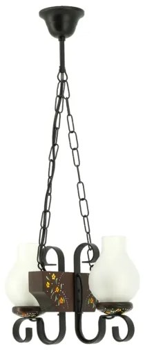 Brilagi - Láncos csillár QUEEN 2xE14/40W/230V bükk/wenge