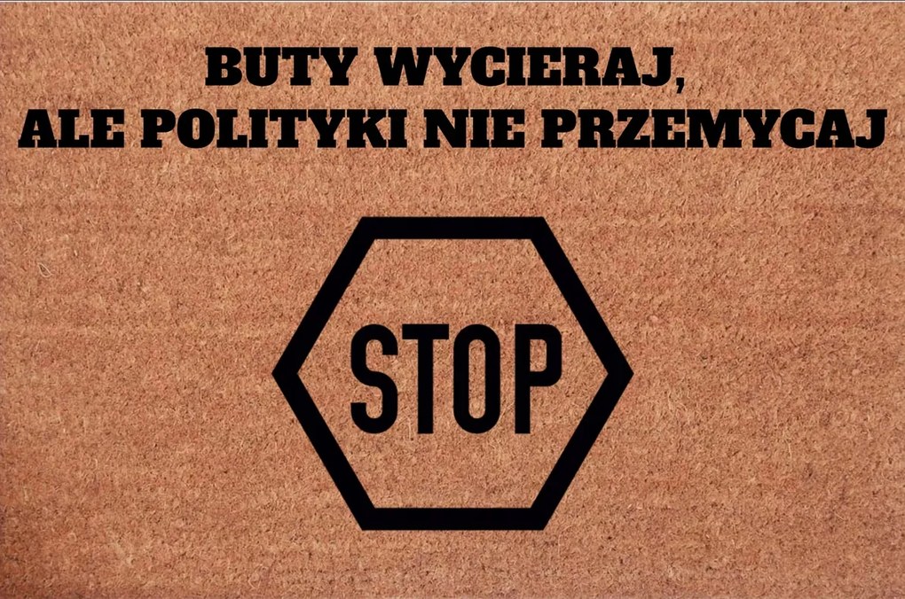 Lábtörlő Bejárat Az Ajtó Alá Cipő Törlés Politika Ne Csempészd