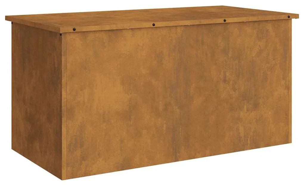 Kültéri Tároló Doboz Barna 100 x 50.5 x 50 cm időjárásálló acél