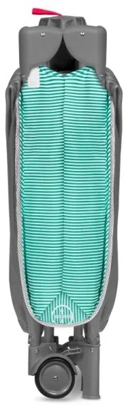 Lionelo - SVEN PLUS utazóágy szürke/türkiz