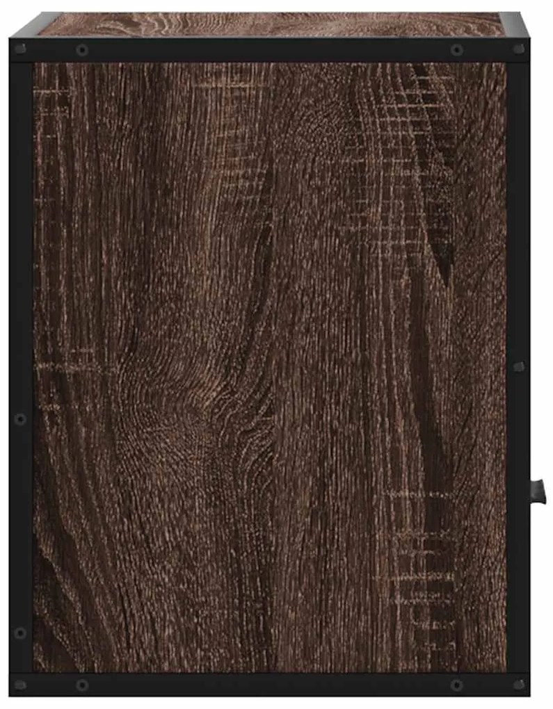 2db barna tölgy színű fali éjjeliszekrény 40 x 31 x 39,5 cm