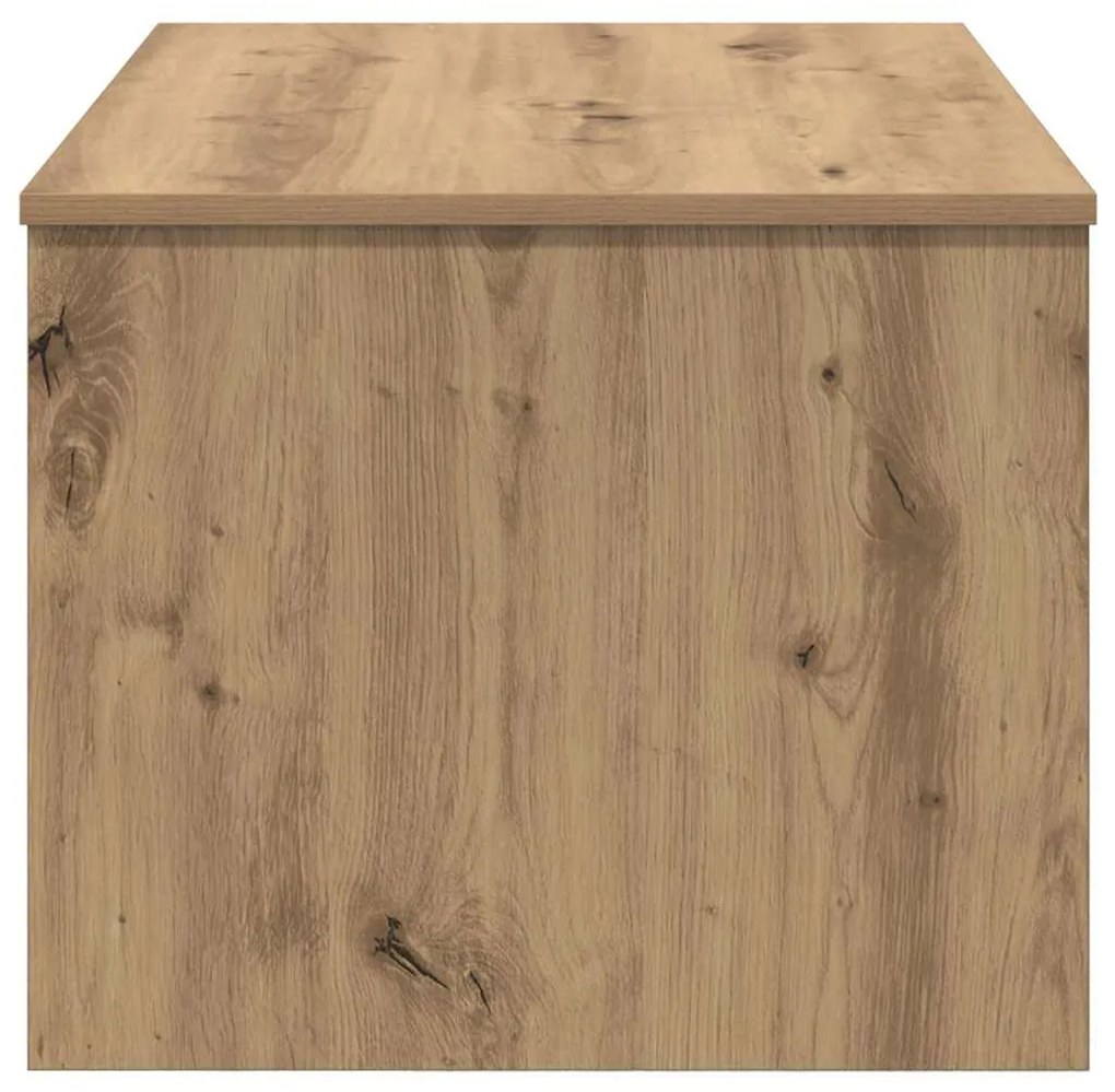 Dohányzóasztal kézműves tölgy 80 x 50.5 x 41.5 cm Faanyag