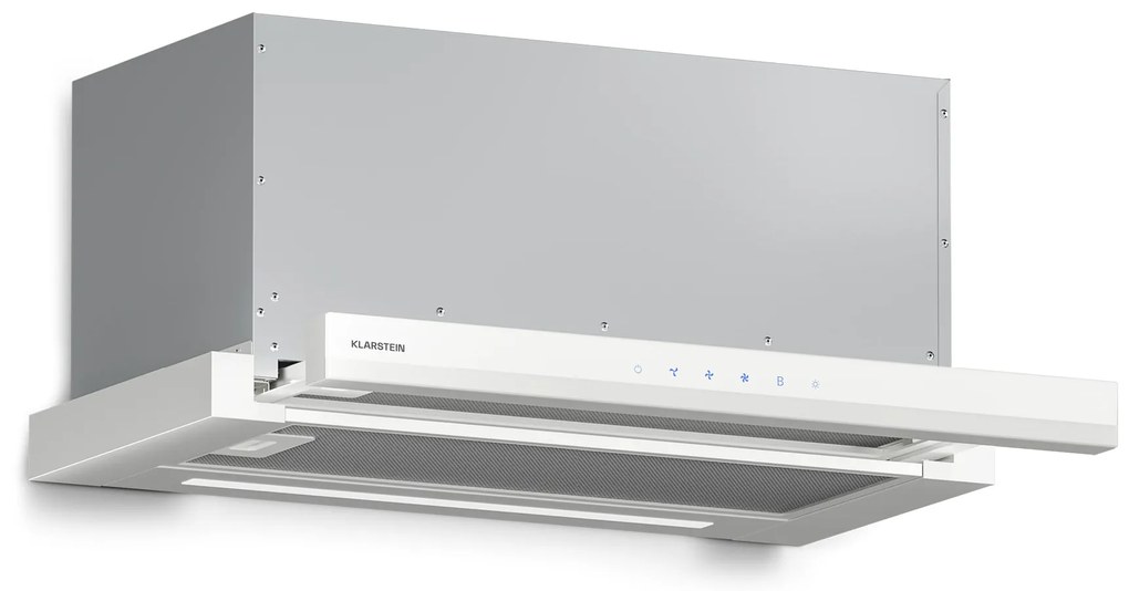 Klarstein Velaire kihúzható páraelszívó 60 cm-es, Elegáns, minimalista, nagy teljesítményű, EEC A++, 896 m³/ó