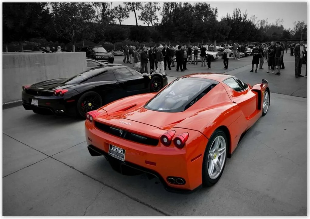 Ferrari poszter 100x70 hátulról