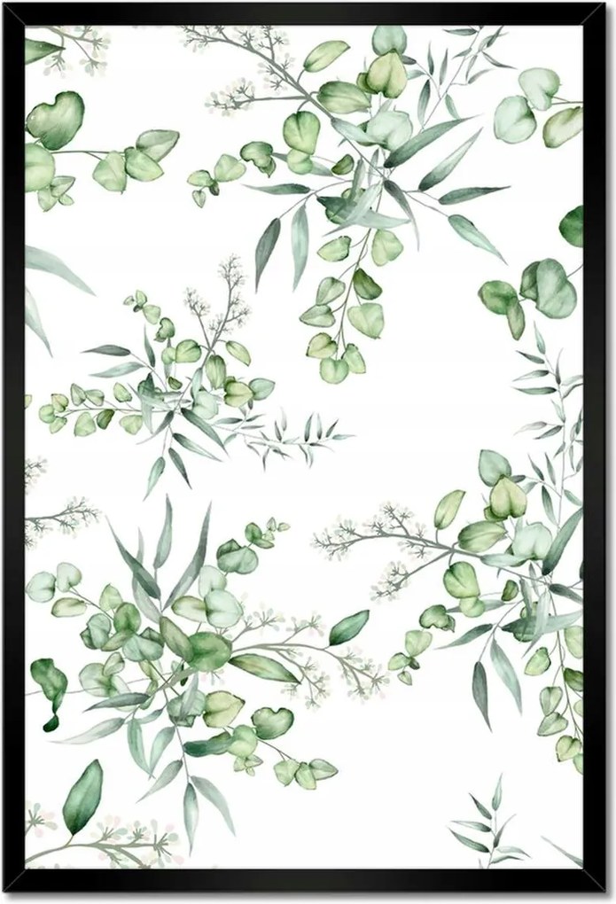 Poszter keretben 40x60 Eucalyptus Floral virág