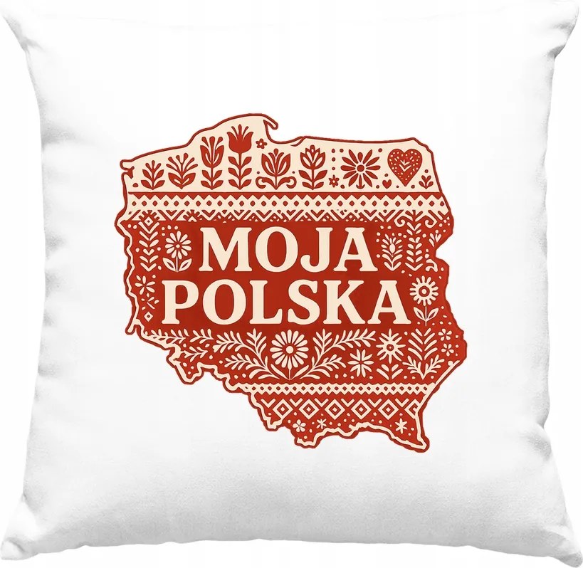 Párna My Lengyel Népi fehér