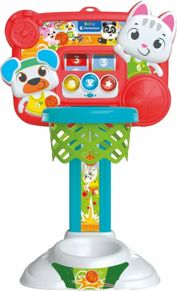 Interaktív kosárlabda palánk Fun Animal Clementoni