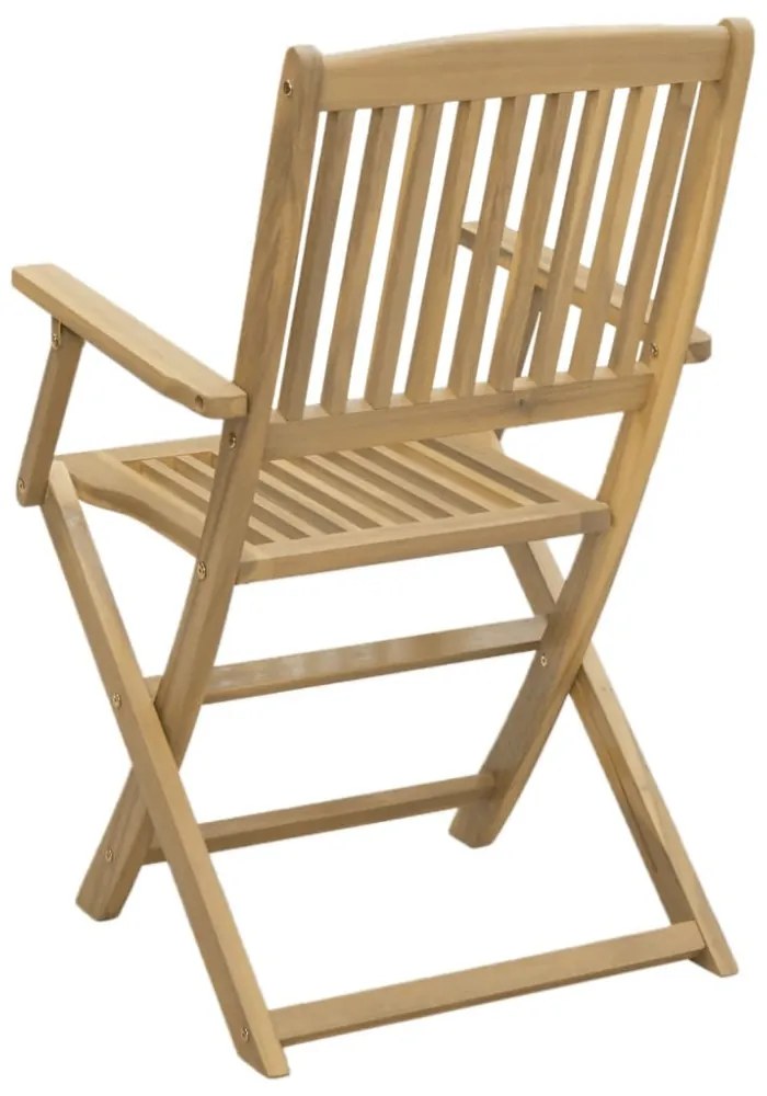 4 db összecsukható tömör akácfa kerti szék 57,5x54,5x90 cm