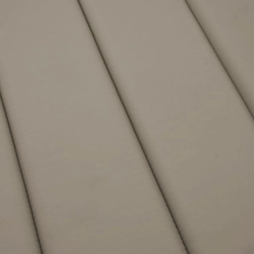 tópszínű oxford szövet napozóágy párna 200 x 70 x 3 cm