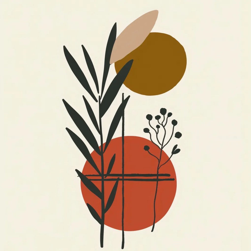 Poszter 70x70cm Kontraszt a botanikában