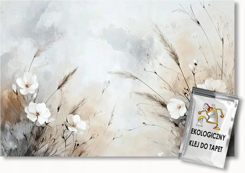 Fotótapéta Flizelina Természet Rét Kert Virágok Fű Boho 350x250 ragasztó