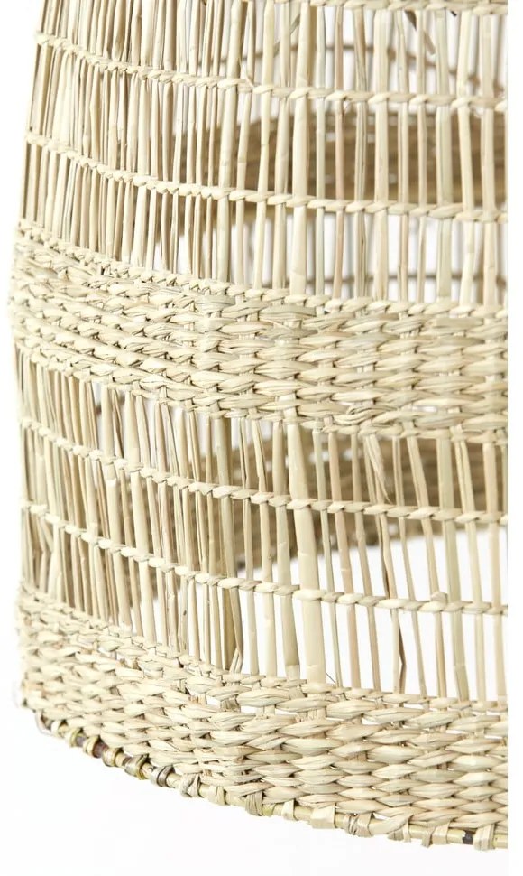 Natúr színű függőlámpa tengerifű búrával ø 50 cm Sagar – Light & Living