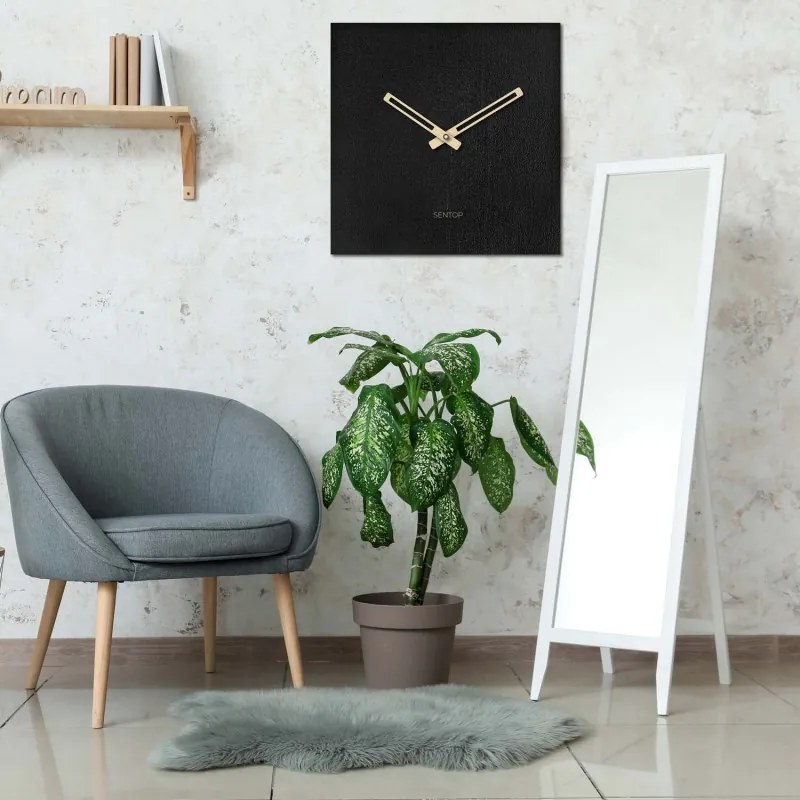Minimalista, négyzet alakú falióra számok nélkül | HOPA