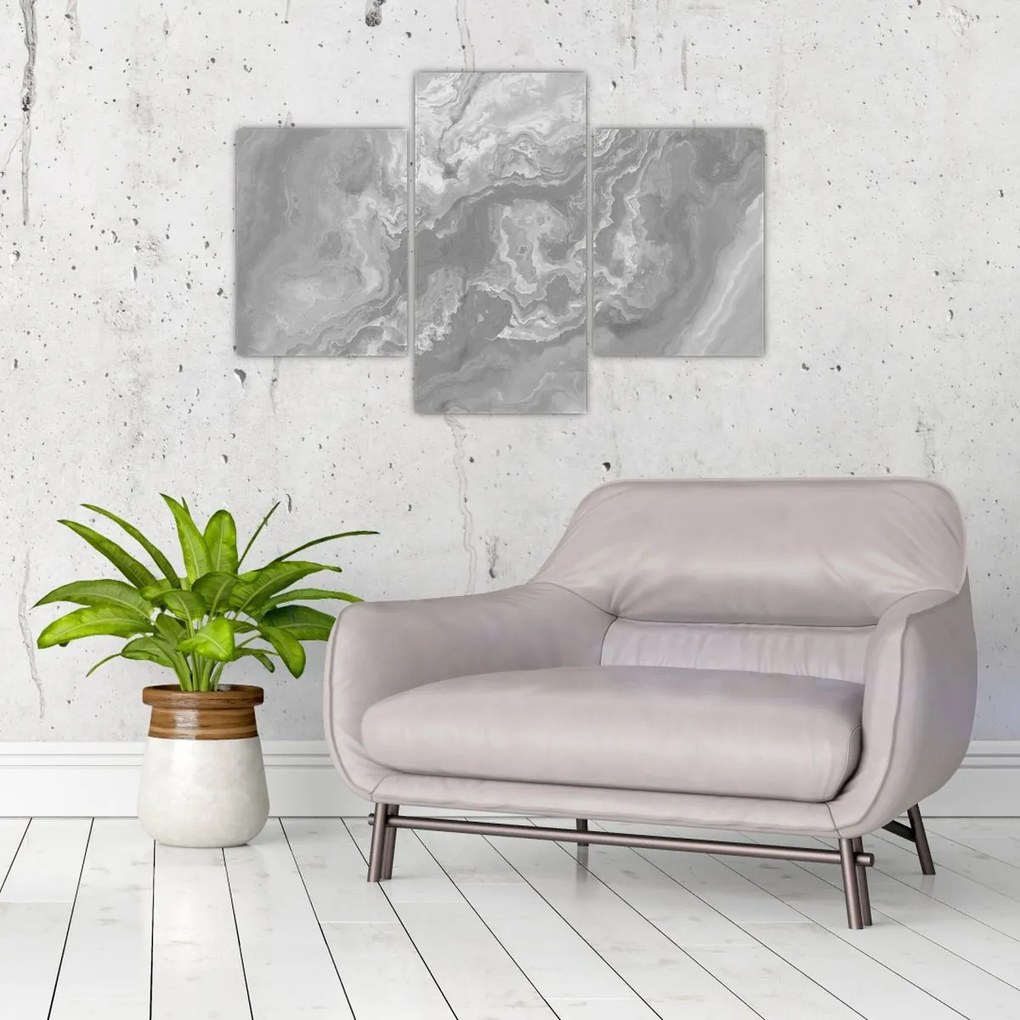 Kép - Márvány fekete-fehérben (90x60 cm)