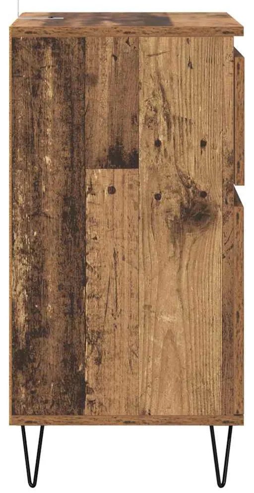 Széf fiókkal Régi fa 35 x 40 x 70 cm Faanyag