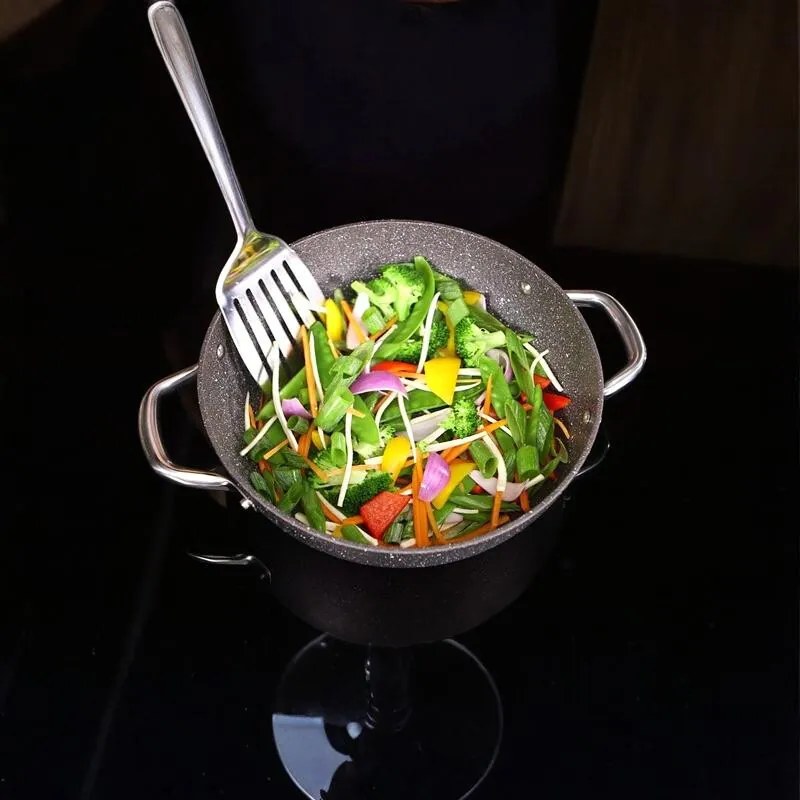 Tescoma Mély serpenyő fedovel PRESIDENT Stone 26 cm átmérőjű, 26 cm