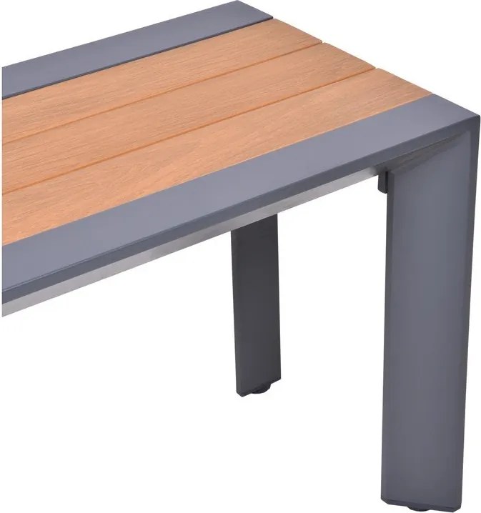 Sötétszürke-barna fém kerti pad Silea – Garden Pleasure