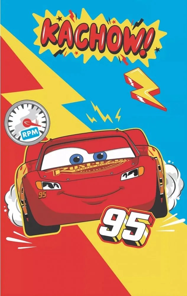 Disney Verdák Kachow kéztörlő arctörlő, törölköző 30x50 cm