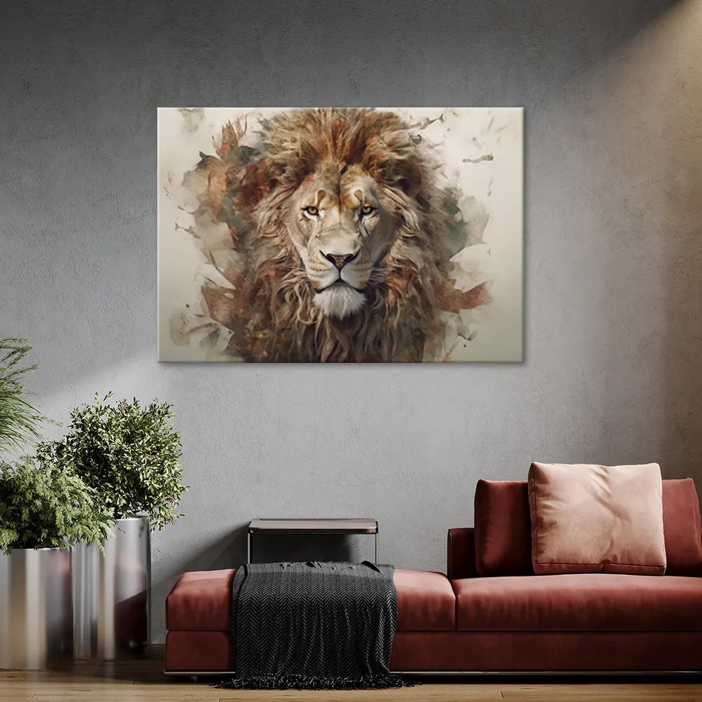 Gario Vászonkép Afrikai oroszlán Méret: 120 x 80 cm