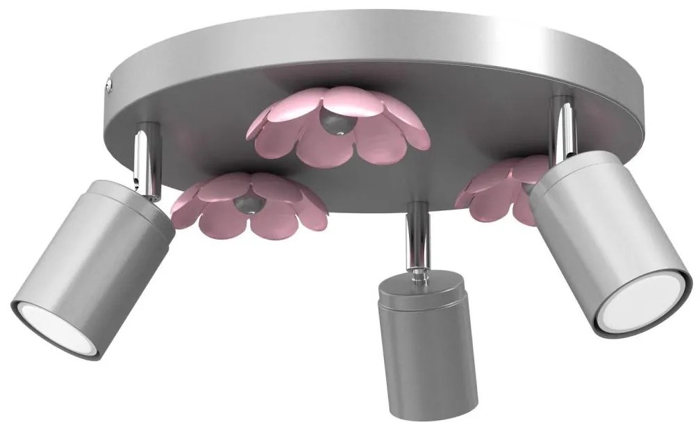 Spotlámpa FLOWER 3xGU10/8W/230V matt króm