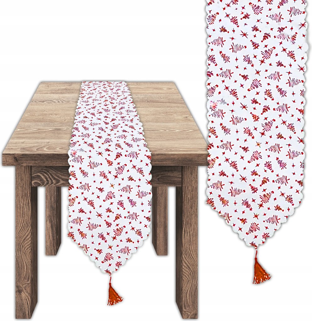 Abrosz Karácsonyi Futópad Asztalra Karácsony 180x35 cm