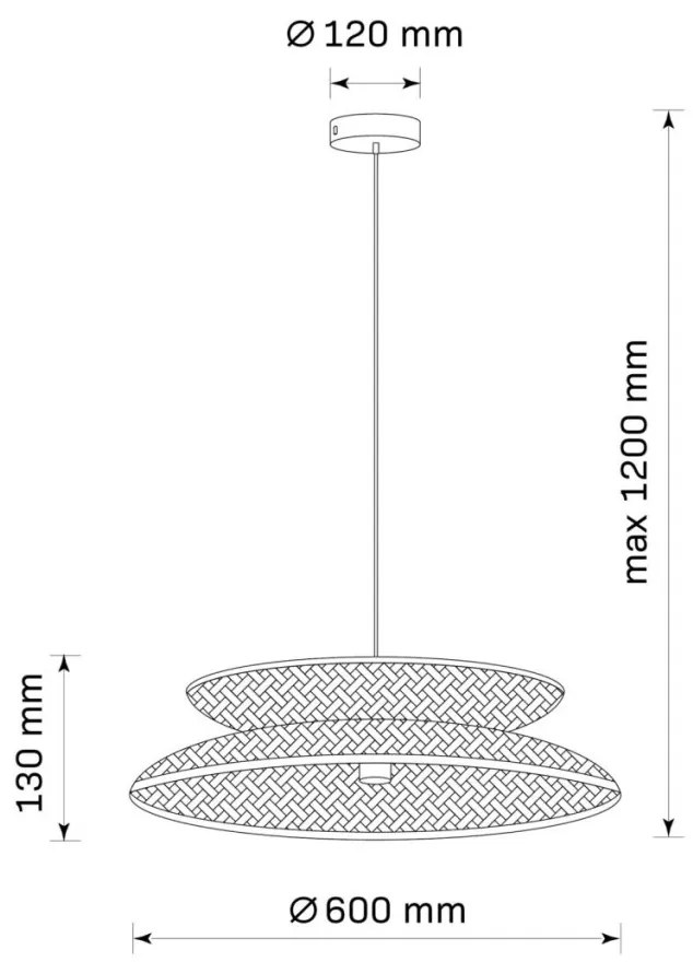 Polux BALI 329103 Lepel lámpa 1x20W/E27 IP20