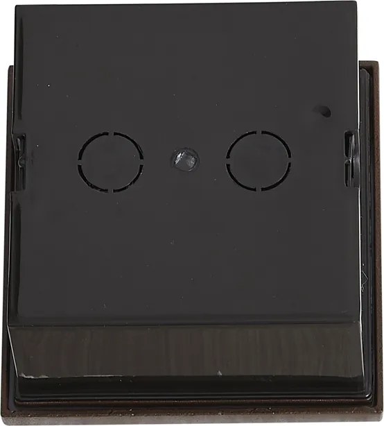 Modern rozsdabarna négyszögletes fali lámpa LED-del IP54 - Gem