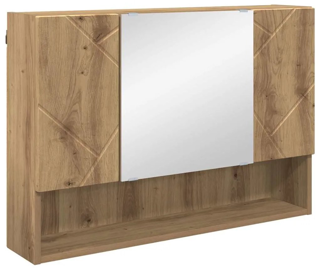 Fürdőszoba bútor szett 2 pcs kézműves tölgy 76.5 x 35 x 64 cm