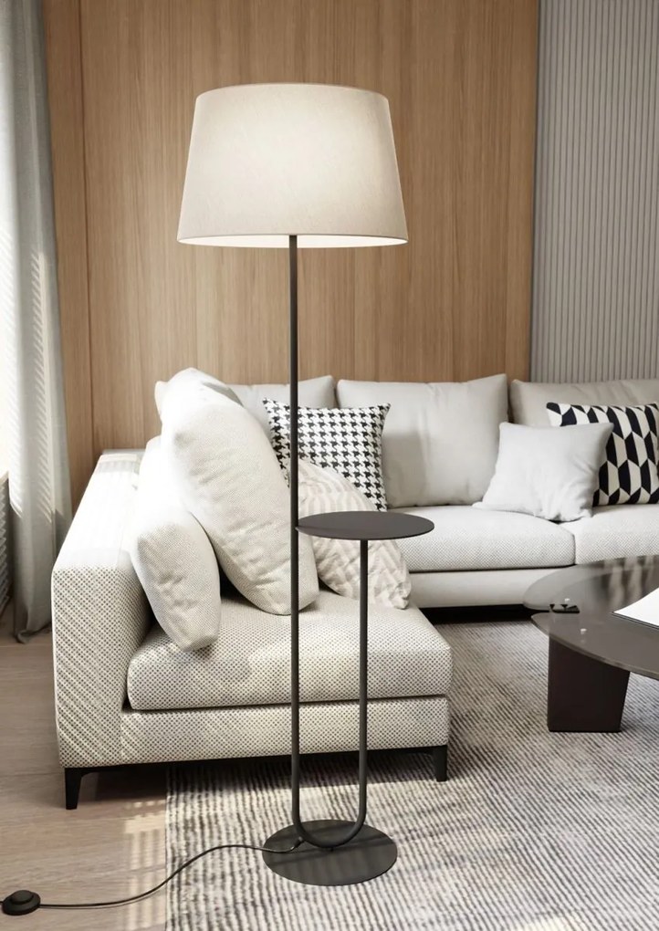 Emibig modern állólámpa hotel bézs fekete emi1421/lp1