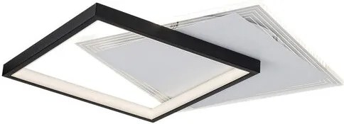 RÁBALUX 5366 MALCOLM Modern LED Mennyezeti Lámpa Fekete IP20