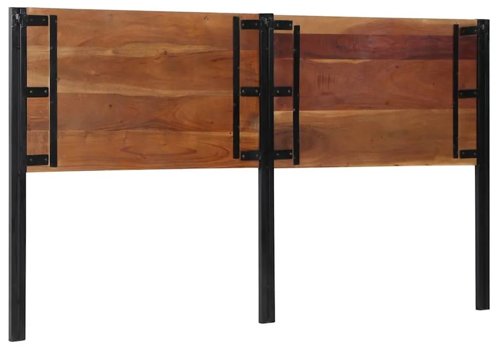 tömör újrahasznosított fa és vas fejtámla 180 cm
