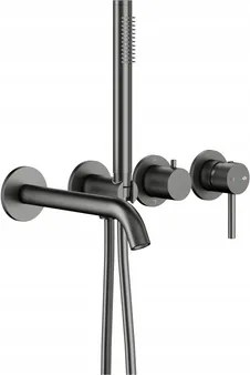 Kfa Falsík Alatti Kádszett 3 Lyukú Moza Csapteleppel, Gun Metal Grey Pvd