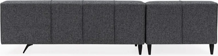 Jivago sötétszürke sarokkanapé, bal oldali - Artie