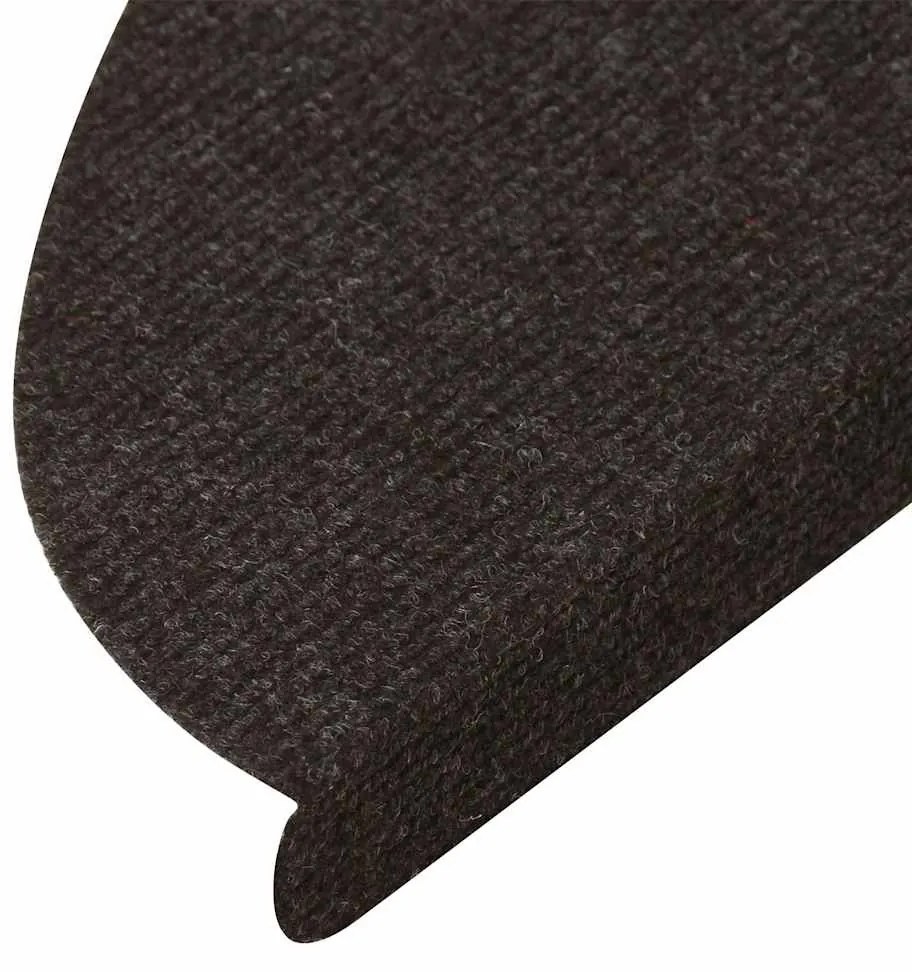 20 db fekete öntapadó lépcsőszőnyeg 65 x 22,5 x 3,5 cm