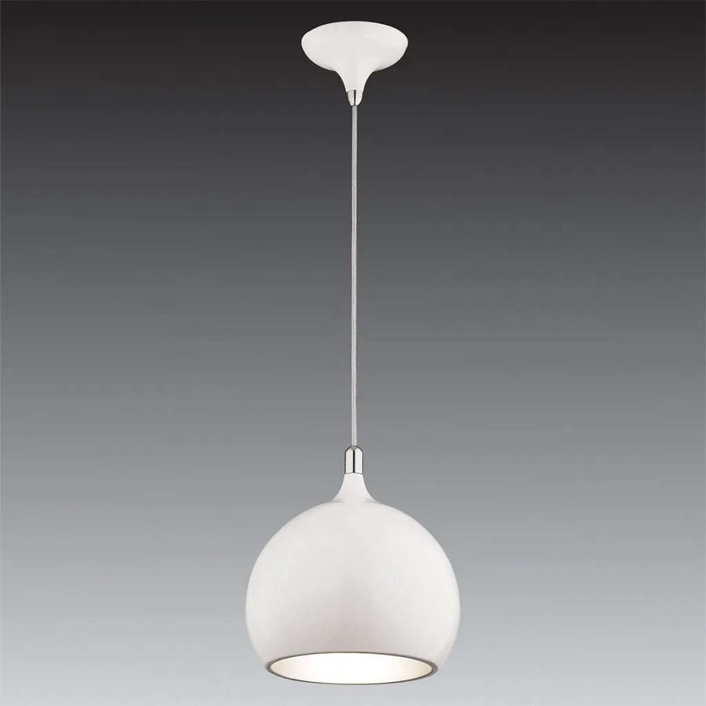 ITALUX MA03586CA-001-WHI FLASK Egyágú Függesztett Lámpa Fém E27 IP20